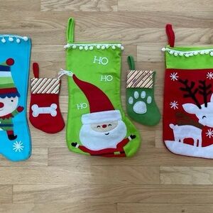 NEW Set of 5 Christmas Stockings